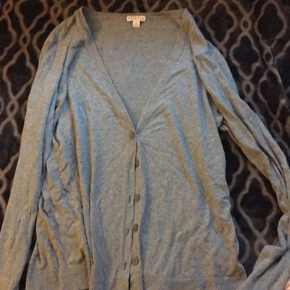 Gray cardigan merona